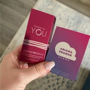Perfume samples-  Emporio Armani and Ariana grande